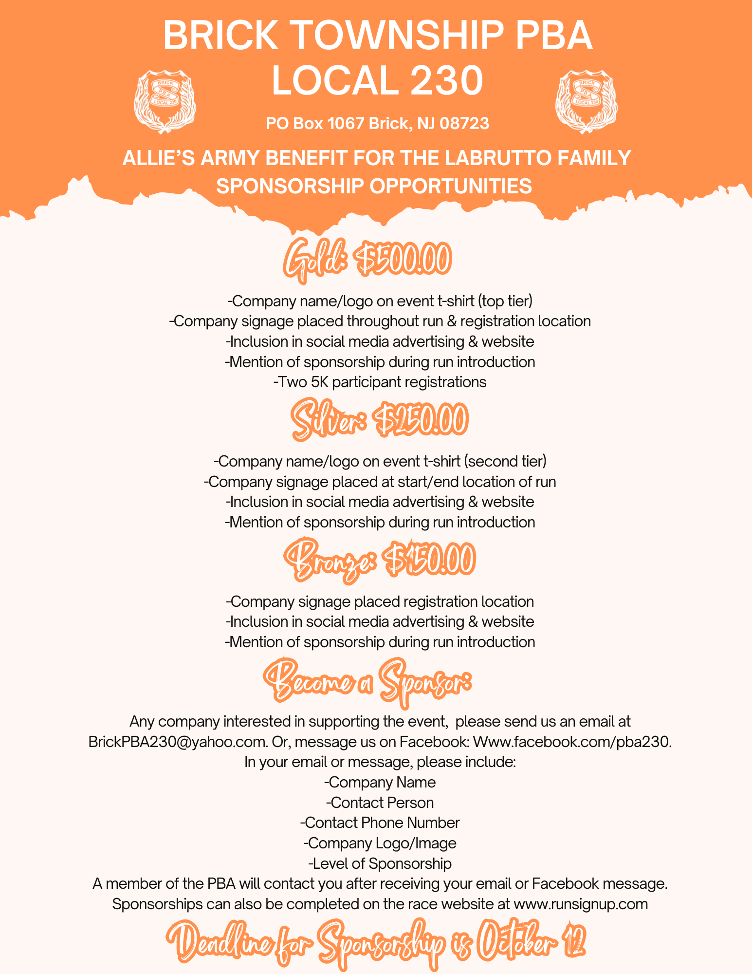 Allie's Army 5K Fundraiser Description