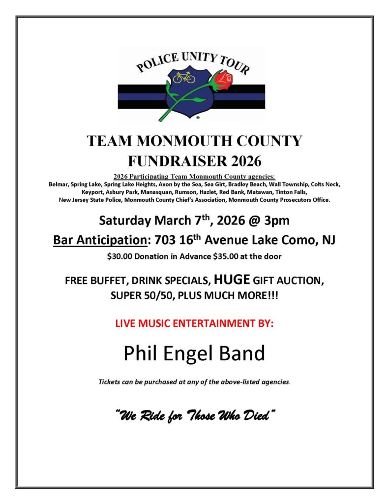 Team Monmouth County Fundraiser Flyer 2026