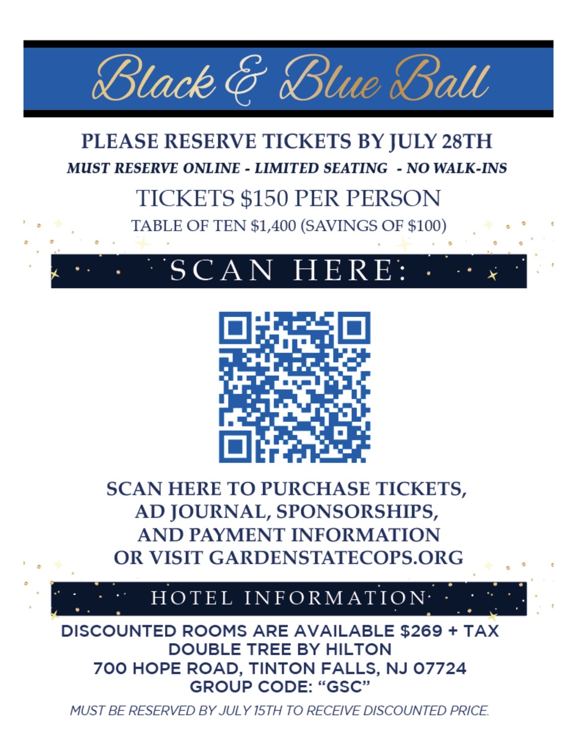 Garden State C.O.P.S. 5th Annual Black & Blue Ball